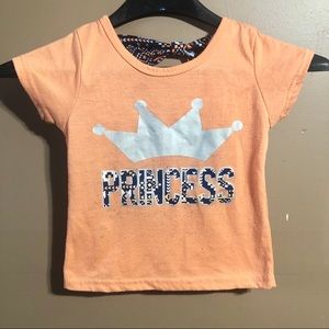 Pink on Pink Toddler Girls Size 3T Princess Shirt